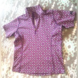 Kerrits kids half-zip shirt sleeve tee sz L